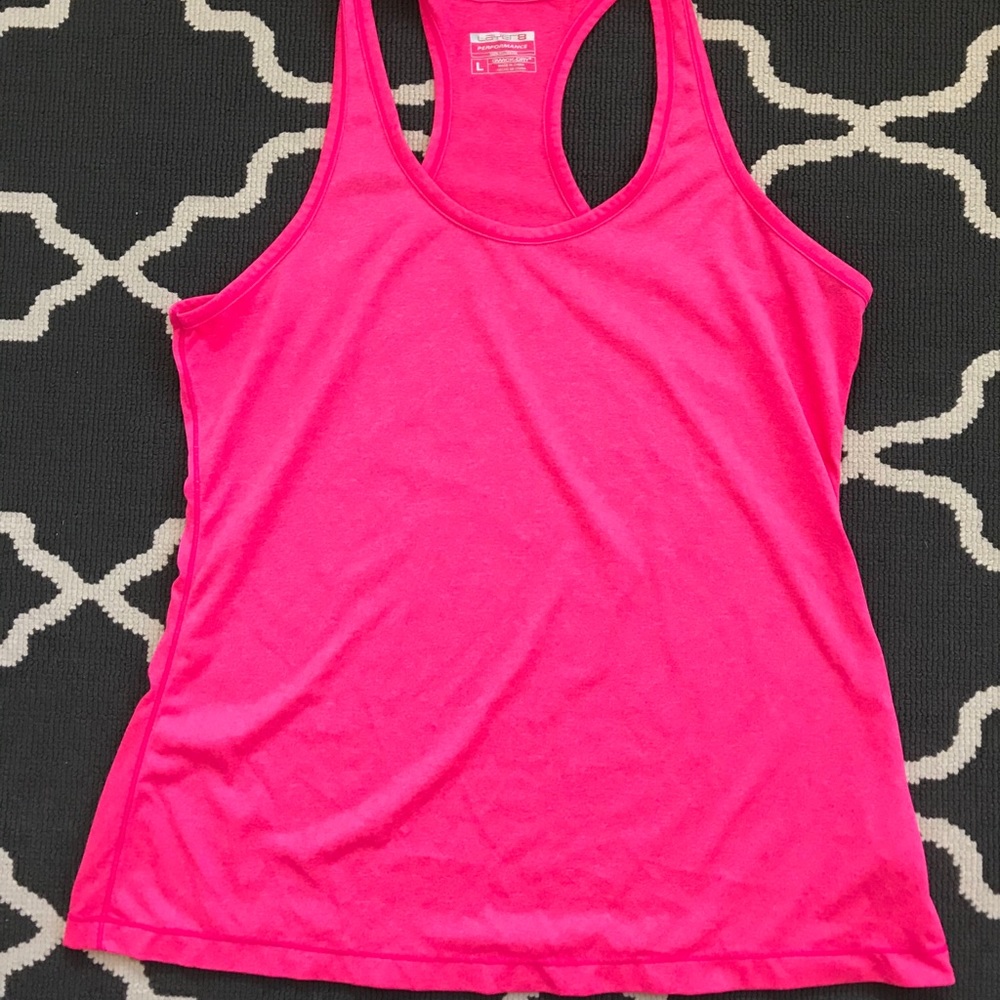 Hot pink workout tank